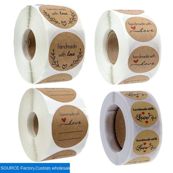 gift wrap kraft paper seal paste handmade sticker baking label crafts packaging decoration
gift wrap kraft paper seal paste handmade sticker baking label crafts packaging decoration
