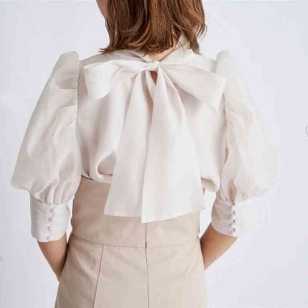 women's polos sweet chic drawstring bow lantern sleeve woman summer elegant temperament blouses 2022 fashion all match shirts hjet, White
women's polos sweet chic drawstring bow lantern sleeve woman summer elegant temperament blouses 2022 fashion all match shirts hjet, White