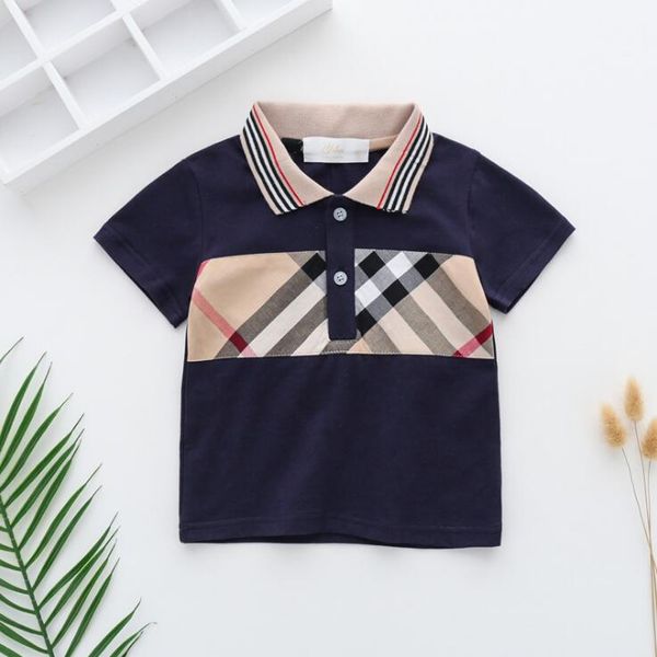 baby boys girls plaid t-shirts summer kids short sleeve tshirt turn-down collar children cotton shirt child tees 1-7 years2918, Blue
baby boys girls plaid t-shirts summer kids short sleeve tshirt turn-down collar children cotton shirt child tees 1-7 years2918, Blue