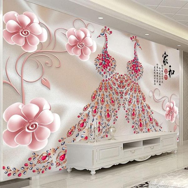 wallpapers custom po wallpaper 3d stereo peacock jewelry background wall mural living room tv sofa chinese style home decor
wallpapers custom po wallpaper 3d stereo peacock jewelry background wall mural living room tv sofa chinese style home decor