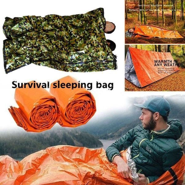 1pc outdoor pe emergency survival sleeping bag thermal keep warm waterproof camouflage blanket camping sun protection bags
1pc outdoor pe emergency survival sleeping bag thermal keep warm waterproof camouflage blanket camping sun protection bags