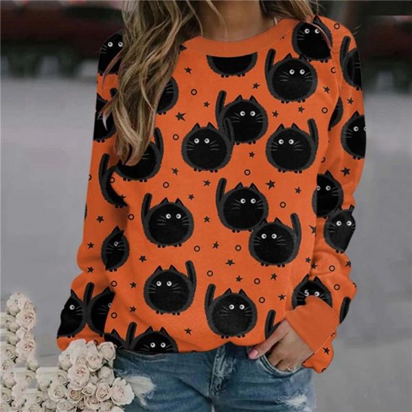 women's hoodies & sweatshirts elastic cuff casual festive cartoon print loose sweatshirt for home, Black
women's hoodies & sweatshirts elastic cuff casual festive cartoon print loose sweatshirt for home, Black