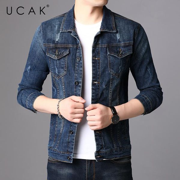 men's jackets ucak brand autumn men stretch skinny denim jacket button retro slim streetwear motorcycle casual jeans u8186, Black;brown
men's jackets ucak brand autumn men stretch skinny denim jacket button retro slim streetwear motorcycle casual jeans u8186, Black;brown