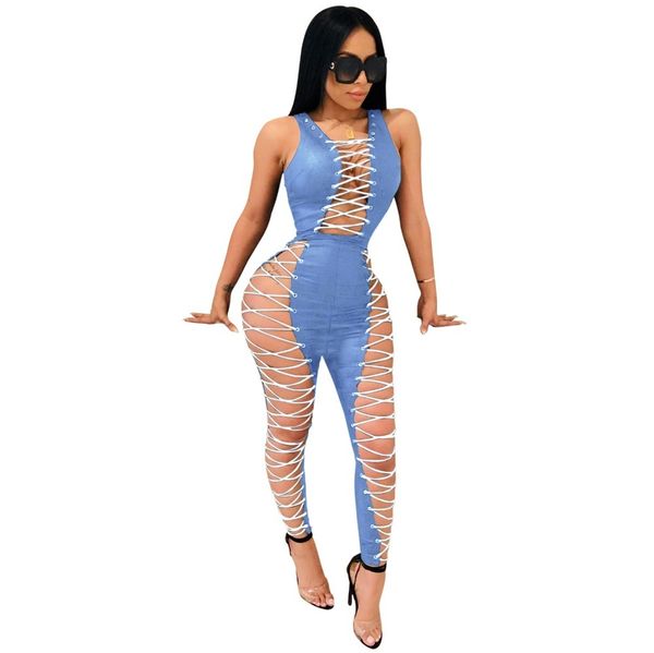 club jumpsuit lace up bandage rompers women jumpsuit summer solid sleeveless bodysuit one piece sf40, Black;white
club jumpsuit lace up bandage rompers women jumpsuit summer solid sleeveless bodysuit one piece sf40, Black;white