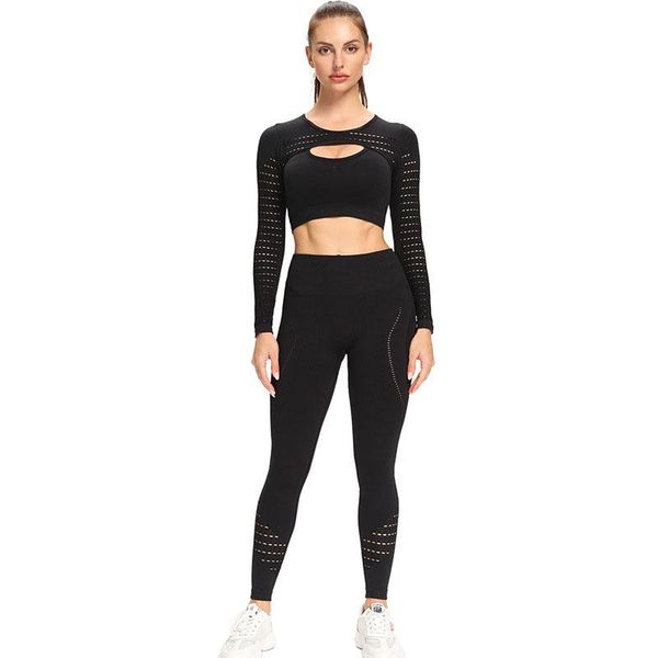 yoga outfit arrival in 2021 seamless long sleeve mesh set fitness workout high waist bulifting women nylon sport leggings
yoga outfit arrival in 2021 seamless long sleeve mesh set fitness workout high waist bulifting women nylon sport leggings