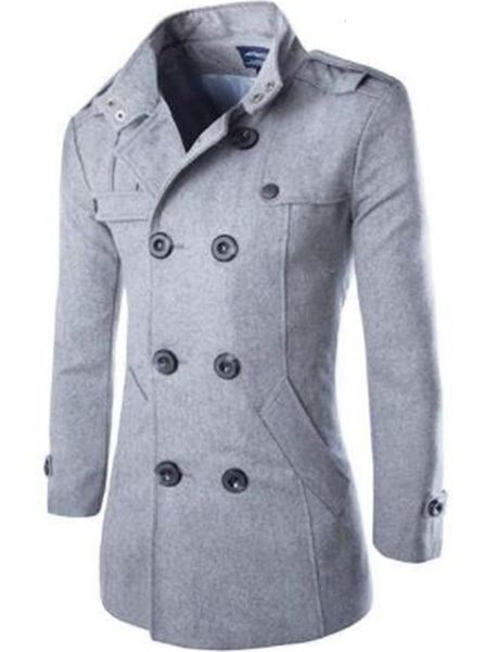 men's men luxury designer jackets fashion trend wool slim long sleeve stand collar mens coats casual outerwear with button, Black;brown
men's men luxury designer jackets fashion trend wool slim long sleeve stand collar mens coats casual outerwear with button, Black;brown
