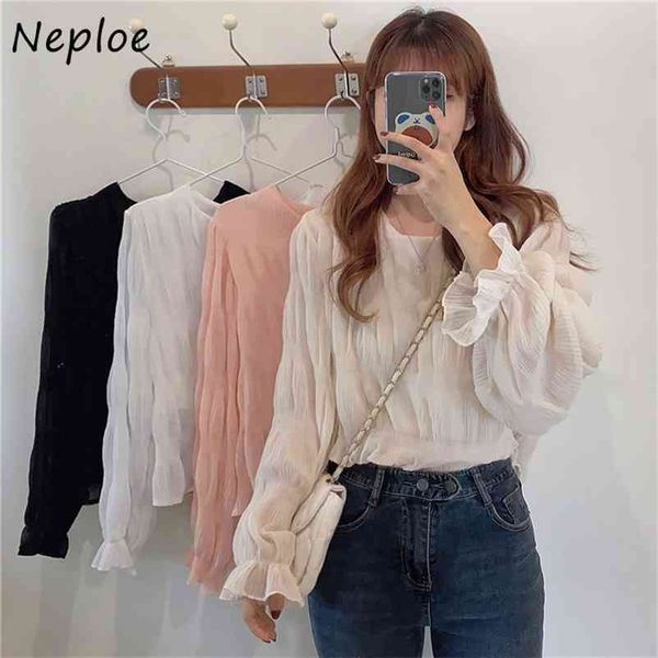elegant draped design solid blouse women o neck pullover long sleeve blusas spring ol all match shirt 210422, White
elegant draped design solid blouse women o neck pullover long sleeve blusas spring ol all match shirt 210422, White