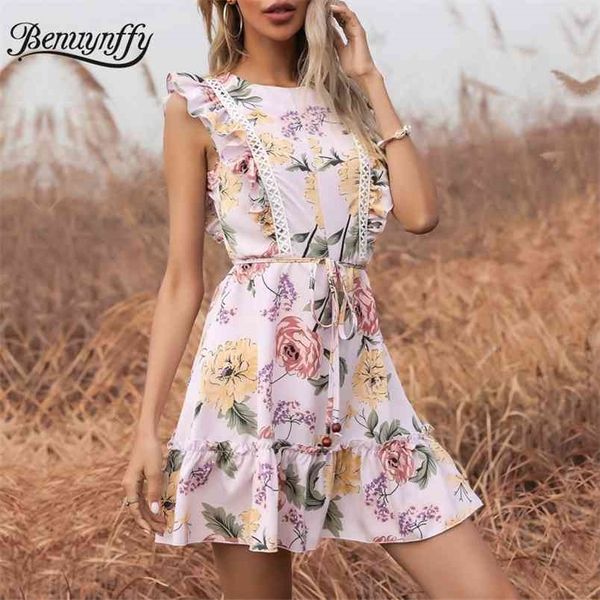 crew neck flying sleeve floral print women dresses summer boho casual high street ladies ruffle hem short dress 210510, Black;gray
crew neck flying sleeve floral print women dresses summer boho casual high street ladies ruffle hem short dress 210510, Black;gray