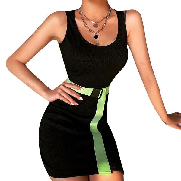 casual dresses 2021 arrival women fashion bodycon mini dress sleeveless scoop neck solid color club tank with belt, Black;gray
casual dresses 2021 arrival women fashion bodycon mini dress sleeveless scoop neck solid color club tank with belt, Black;gray
