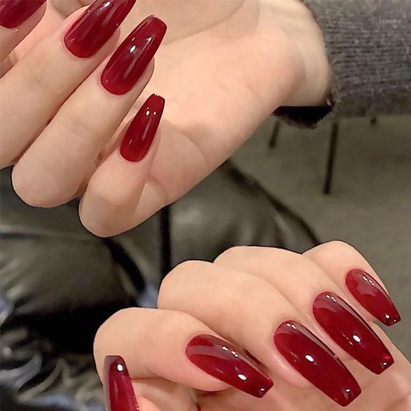 24pcs fake nails french manicure jelly red ballet wear removable patch nail tips full cover acrylic for girls1, Red;gold
24pcs fake nails french manicure jelly red ballet wear removable patch nail tips full cover acrylic for girls1, Red;gold
