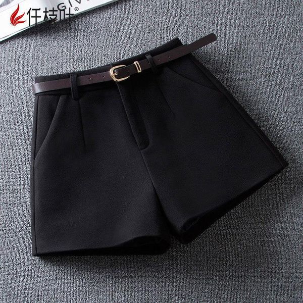 women's shorts women suit spring and summer casual pants 2021 high waist black loose ropa mujer, White;black
women's shorts women suit spring and summer casual pants 2021 high waist black loose ropa mujer, White;black
