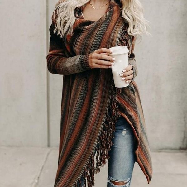 women's sweaters 2021 spring harajuku long cardigan fashion tassel knit sweater ladies women large coat casual jacket clothing, White;black
women's sweaters 2021 spring harajuku long cardigan fashion tassel knit sweater ladies women large coat casual jacket clothing, White;black