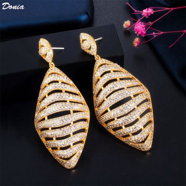 donia jewelry luxury copper micro zircon earrings rose gold three color geometric coating european and american fashion earrings gift, Golden
donia jewelry luxury copper micro zircon earrings rose gold three color geometric coating european and american fashion earrings gift, Golden