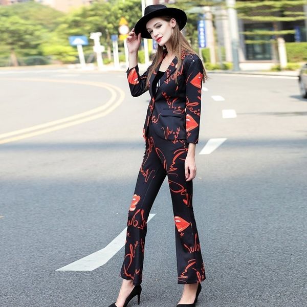 truevoker designer autumn suit women's high street fashion long sleeve letter printed casual blazer + pant 210602, White
truevoker designer autumn suit women's high street fashion long sleeve letter printed casual blazer + pant 210602, White