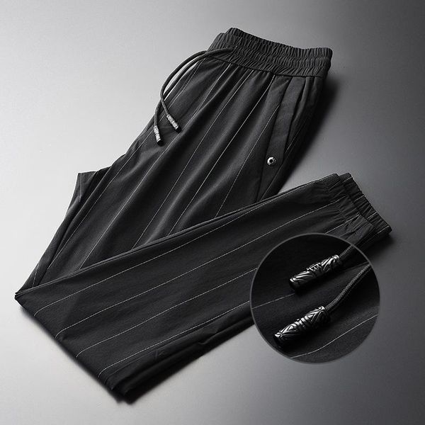 men's pants vertical stripe mens harem plus size 4xl luxury summer slim fit trousers hight quality thin men casual, Black
men's pants vertical stripe mens harem plus size 4xl luxury summer slim fit trousers hight quality thin men casual, Black