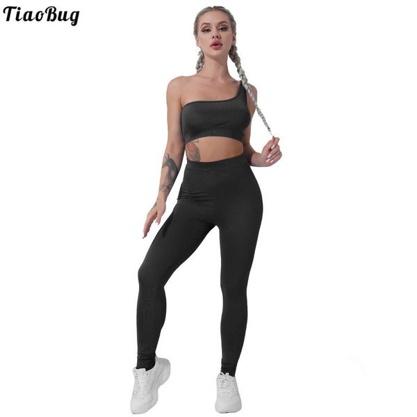 yoga outfit tiaobug 2pcs women summer sport suit asymmetric single shoulder strap sleeveless and pants set for gym fitness running
yoga outfit tiaobug 2pcs women summer sport suit asymmetric single shoulder strap sleeveless and pants set for gym fitness running