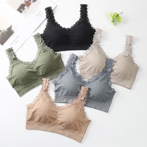 seamless solid sport bra lace underwear crop breathable wear workour fitness suit running jogging women yoga outfit
seamless solid sport bra lace underwear crop breathable wear workour fitness suit running jogging women yoga outfit