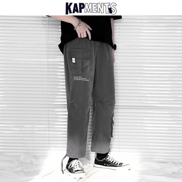 men korean casual oversized cargo pants 2021 overalls mens kpop streetwear joggers male fashions pockets trousers men's, Black
men korean casual oversized cargo pants 2021 overalls mens kpop streetwear joggers male fashions pockets trousers men's, Black