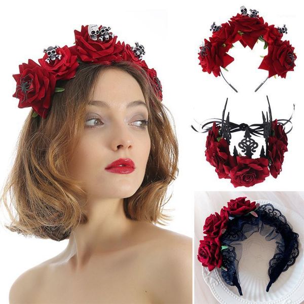 women gothic red rose crown wedding garland hair wreath bridal headpiece halloween party costumes headbands accessories1
women gothic red rose crown wedding garland hair wreath bridal headpiece halloween party costumes headbands accessories1