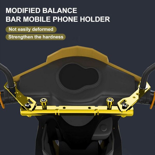 handlebars aluminum motorbike handlebar cross-bar phone holder fixed bracket strength lever balance motorcycle accessories
handlebars aluminum motorbike handlebar cross-bar phone holder fixed bracket strength lever balance motorcycle accessories