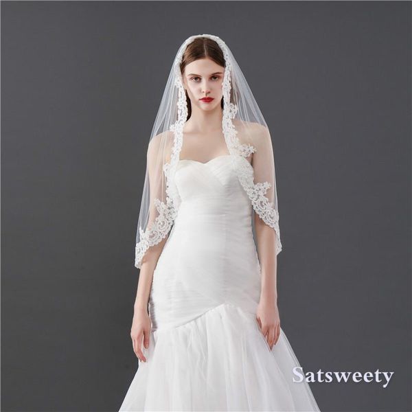 bridal veils short woman 1 layers elbow length white/ivory veil for appliques edge tulle wedding, Black
bridal veils short woman 1 layers elbow length white/ivory veil for appliques edge tulle wedding, Black