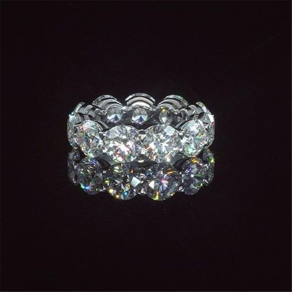 eternity round cut 4mm/6mm lab diamond promise ring 925 sterling silver engagement wedding band rings for women bridal jewelry cluster, Golden;silver
eternity round cut 4mm/6mm lab diamond promise ring 925 sterling silver engagement wedding band rings for women bridal jewelry cluster, Golden;silver