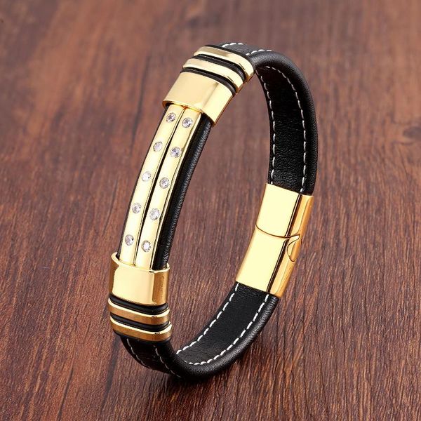 charm bracelets luxury,pave setting cz bracelet,black,leather rope chain,stainless steel men bracelets,fashion male magnetic jewelry gifts, Golden;silver
charm bracelets luxury,pave setting cz bracelet,black,leather rope chain,stainless steel men bracelets,fashion male magnetic jewelry gifts, Golden;silver