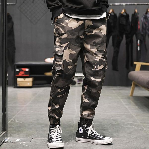 men's pants streetwear fashion camouflage trousers male casual elastic wais ankle length joggers summer straight cargo men, Black
men's pants streetwear fashion camouflage trousers male casual elastic wais ankle length joggers summer straight cargo men, Black