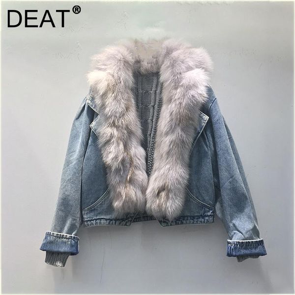 women's jackets deat 2021 autumn and winter fashion casual short fur collar stitched sweater two piece denim coat 7i5106, Black;brown
women's jackets deat 2021 autumn and winter fashion casual short fur collar stitched sweater two piece denim coat 7i5106, Black;brown