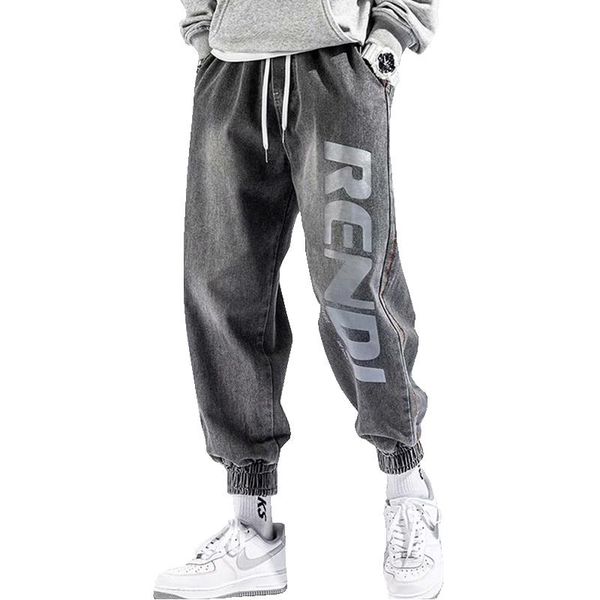 men's jeans men pants streetwear loose hip hop straight denim trousers mens overalls, Blue
men's jeans men pants streetwear loose hip hop straight denim trousers mens overalls, Blue