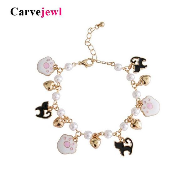 link, chain carvejewl magic sakura bracelet for lady girls party favors bangle heart black enamel cat cute cartoon bear charm bracelets
link, chain carvejewl magic sakura bracelet for lady girls party favors bangle heart black enamel cat cute cartoon bear charm bracelets