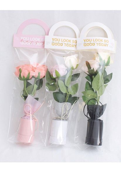 gift wrap 10pcs 15x45cm white/pink plastic flower bag english alphabet tote valentine's day/mother's day handle pouch
gift wrap 10pcs 15x45cm white/pink plastic flower bag english alphabet tote valentine's day/mother's day handle pouch