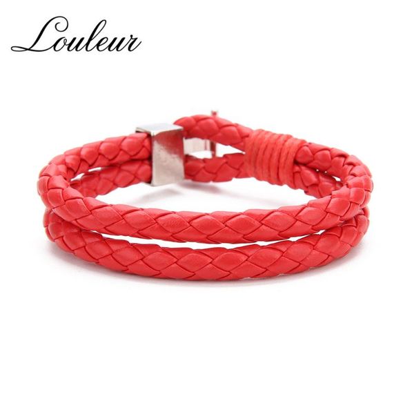 link, chain louleur punk black/brown/white/blue braided leather bracelet bangle male accessories homme jewelry double
link, chain louleur punk black/brown/white/blue braided leather bracelet bangle male accessories homme jewelry double
