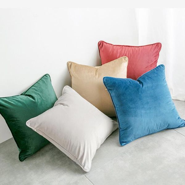 

cushion/decorative pillow home decor case 25 colors available velvet cushion cover decorative throw pillows 30x50/45x45/50x50/60x60cm