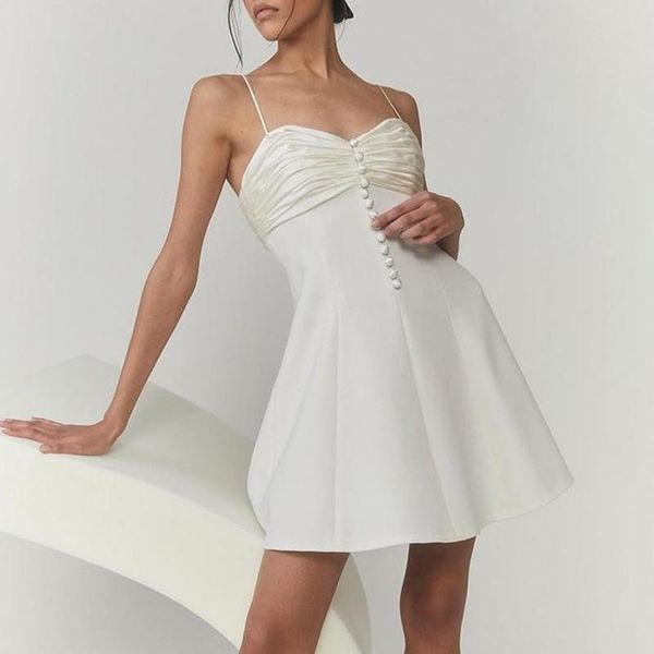 casual dresses women summer 2021 solid color sling single-breasted backless sleeveless bodycon temperament night part dress, Black;gray
casual dresses women summer 2021 solid color sling single-breasted backless sleeveless bodycon temperament night part dress, Black;gray