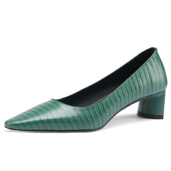 fashion green nude heels women pumps shoes genuine leather pointed medium ol working party woman dress pump 2021, Black
fashion green nude heels women pumps shoes genuine leather pointed medium ol working party woman dress pump 2021, Black