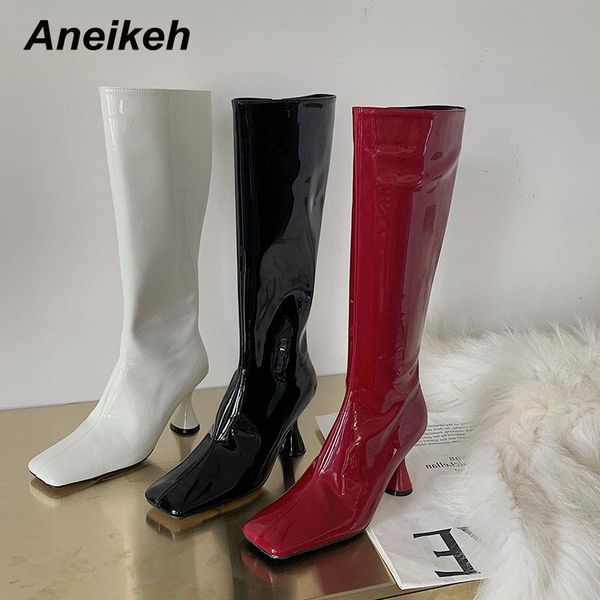 boots aneikeh sewing thin heels knee-high winter shoes for women 2021 fashion square toe pu zipper solid elegant size 35-39, Black
boots aneikeh sewing thin heels knee-high winter shoes for women 2021 fashion square toe pu zipper solid elegant size 35-39, Black