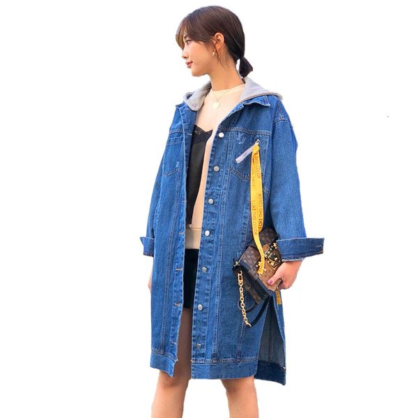 women's jackets plus size 3xl 4xl denim trench coat women spring autumn long hooded jeans windbreaker washed female outerwear ms8u, Black;brown
women's jackets plus size 3xl 4xl denim trench coat women spring autumn long hooded jeans windbreaker washed female outerwear ms8u, Black;brown