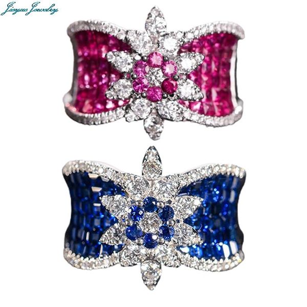 jewelry geometric fashion flower rings inlay blue white cubic zirconia women's charm wedding engagement wear accessories, Slivery;golden
jewelry geometric fashion flower rings inlay blue white cubic zirconia women's charm wedding engagement wear accessories, Slivery;golden