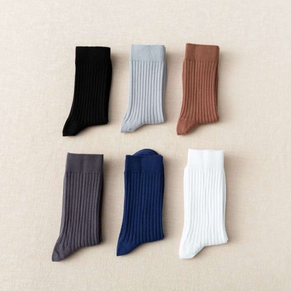 autumn winter double needle men's socks color vertical medium leisure cotton long, Black
autumn winter double needle men's socks color vertical medium leisure cotton long, Black