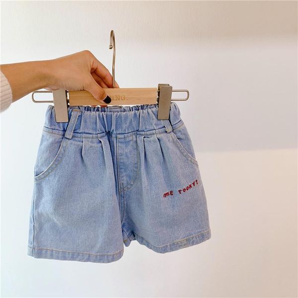 shorts wlg girls summer kids denim blue letter embroidery short baby girl casual all match trousers for 1-6 years, Black
shorts wlg girls summer kids denim blue letter embroidery short baby girl casual all match trousers for 1-6 years, Black