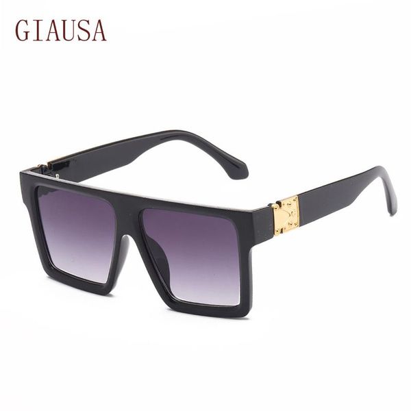 sunglasses european and american fashion large box metal trend wide leg lunettes de soleil, White;black
sunglasses european and american fashion large box metal trend wide leg lunettes de soleil, White;black