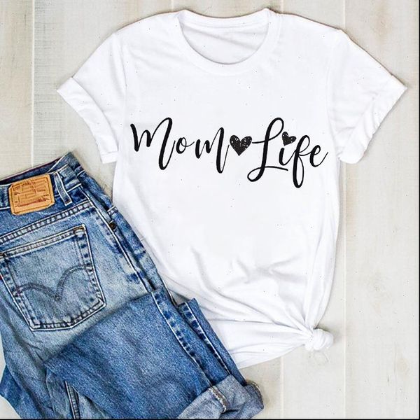 women womens t shirt lady mama mom life mother short sleeve print ladies summer tee female clothes graphic, White
women womens t shirt lady mama mom life mother short sleeve print ladies summer tee female clothes graphic, White