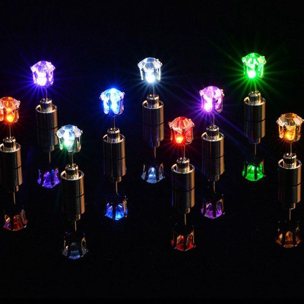 party decoration pair charm leds light up diamond shaped glowing crystal stainless studs earrings ear earring disco wedding props
party decoration pair charm leds light up diamond shaped glowing crystal stainless studs earrings ear earring disco wedding props