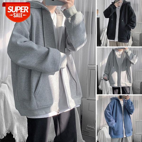 hong kong style jacket men's trend all-match loose hooded cardigan sweater korean casual #u67b, Black;brown
hong kong style jacket men's trend all-match loose hooded cardigan sweater korean casual #u67b, Black;brown