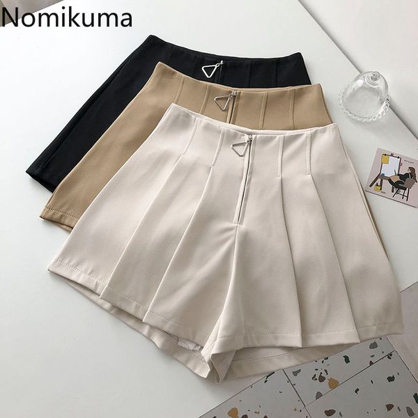 nomikuma high waist shorts women zip-up solid color casual loose short pants female korean style arrival pantalones femme 210514, White;black
nomikuma high waist shorts women zip-up solid color casual loose short pants female korean style arrival pantalones femme 210514, White;black