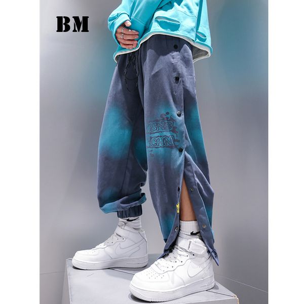 men's pants hip hop fashion trend side breasted casual cargo streetwear korean tie dye joggers harajuku trousers men, Black
men's pants hip hop fashion trend side breasted casual cargo streetwear korean tie dye joggers harajuku trousers men, Black