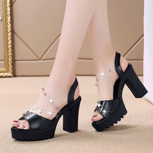 dress shoes platform high heels sandals female 2021 fashion rivets transparent straps thick summer women casual, Black
dress shoes platform high heels sandals female 2021 fashion rivets transparent straps thick summer women casual, Black