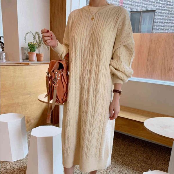 casual dresses winter thick sweater dress for women korean vintage long casual sleeve plus size in elegant mesh qu3o, Black;gray
casual dresses winter thick sweater dress for women korean vintage long casual sleeve plus size in elegant mesh qu3o, Black;gray