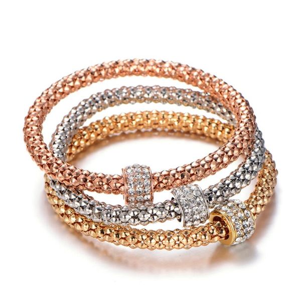 charm bracelets 3pcs set big hole beads crystal gold wrap elastic charms bangles femme gift for women fashion pendant jewelry 2021, Golden;silver
charm bracelets 3pcs set big hole beads crystal gold wrap elastic charms bangles femme gift for women fashion pendant jewelry 2021, Golden;silver